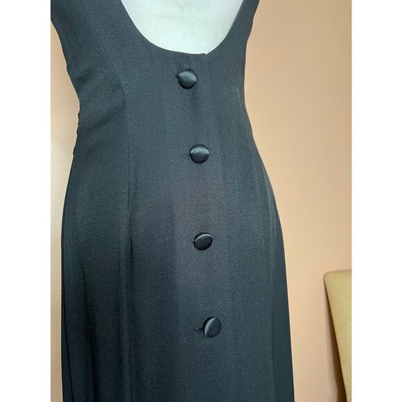 Vintage Virgo II backless full-length dress sleeveless Sz 12 Virgo II - Picture 8 of 11
